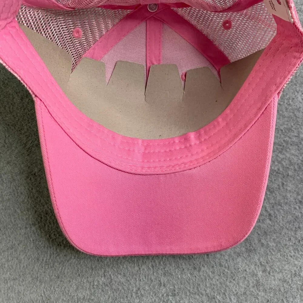 Nascar Tony Stewart Hat Cap Adjustable Back Pink Winners Circle Womens New